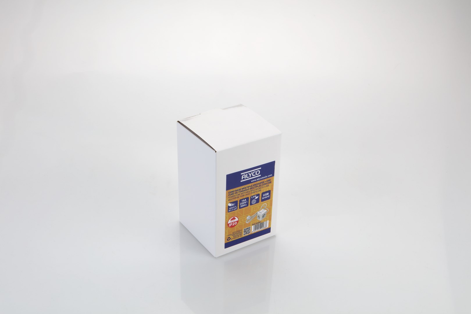 Base Múltiple Cubo Enchufes - USB